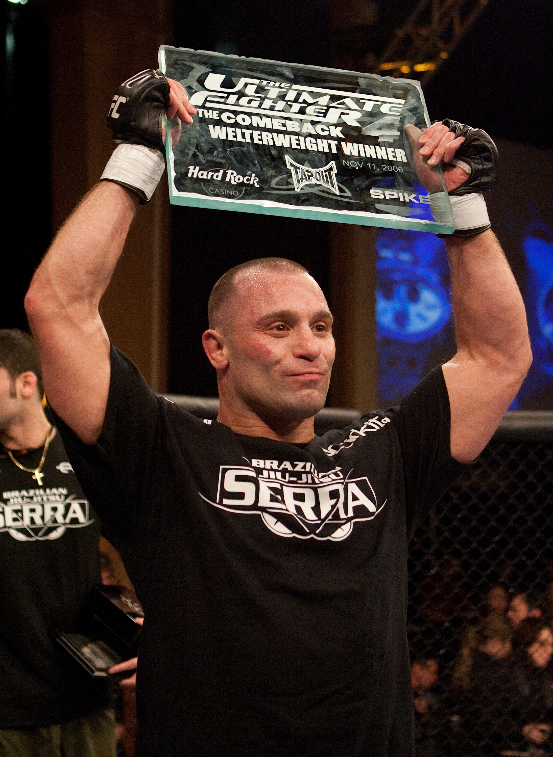 LAS VEGAS - NOVEMBER 11: Matt Serra is victorious over Chris Lytle at The Ultimate Fighter 4 Finale at the Joint at the Hard Rock on November 11, 2006 in Las Vegas, Nevada. (Photo by Josh Hedges/Zuffa LLC)