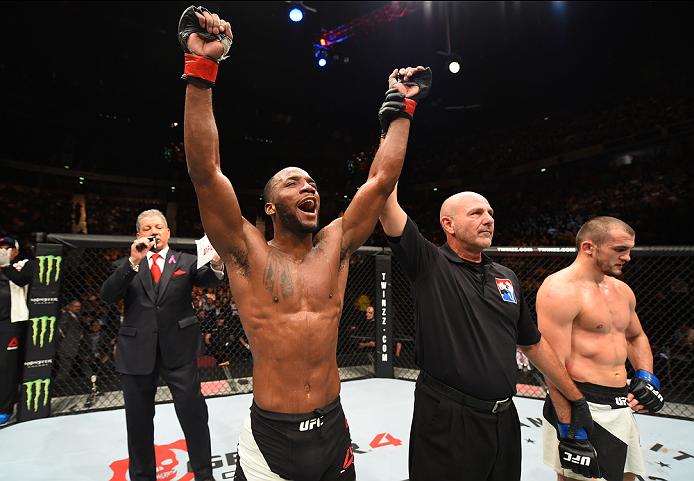 <a href='../fighter/leon-edwards'>Leon Edwards</a> celebrates his victory over <a href='../fighter/Albert-Tumenov'>Albert Tumenov</a> at UFC 204″ align=“center“/><p><strong>Leon Edwards</strong></p><p>In hindsight, folks probably should have started paying attention to “Rocky” right after he iced <a href=
