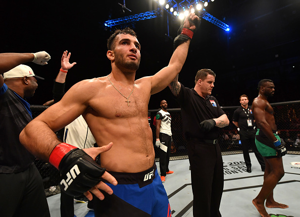 Gegard Mousasi celebrates after defeating <a href='../fighter/Uriah-Hall'>Uriah Hall</a> last November. For Mousasi, it avenged a loss to Hall he suffered in 2015″ align=“center“/><p>“I changed everything, a lot of things – training, trainers – after the Jacare fight,” he said. “Since then, I had seven different opponents and I dominated every single one of them. Only guy I lost to, I set it straight, so I think after the Jacare loss, I’m a different fighter.”</p><p>Mousasi has indeed been rolling, running through <a href=