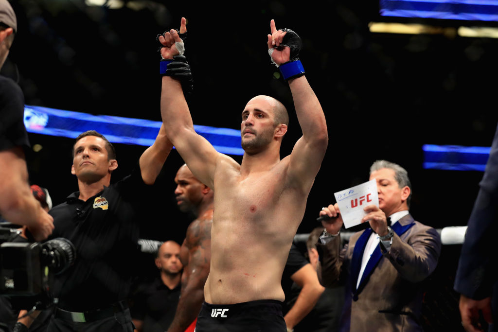 ANAHEIM, CA - JULY 29: <a href='../fighter/Volkan-Oezdemir'>Volkan Oezdemir</a> of Switzerland reacts to defeating Jimmy Manua in their Light Heavyweight bout at UFC 214 at Honda Center on July 29, 2017 in Anaheim, California. (Photo by Sean M. Haffey/Getty Images)“ align=“center“/>The breakout star of 2017 in the light heavyweight division is clearly Switzerland’s Volkan Oezdemir, who followed up his wins over <a href=