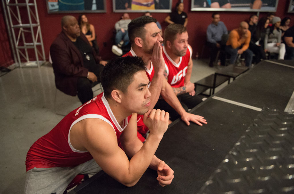 LAS VEGAS, NV - JANUARY 31: (L-R) Team Garbrandt coaches <a href='../fighter/Justin-Buchholz'>Justin Buchholz</a> and Danny Castillo give advice from the corner to Seth Bazcynski during the filming of <a href='../event/Ultimate-Fighter-Team-Serra-vs-Team-Hughes-Finale'><a href='../event/The-Ultimate-Fighter-Team-US-vs-Team-UK-FINALE'><a href='../event/The-Ultimate-Fighter-Heavyweights-FINALE'>The Ultimate Fighter:</a></a></a> Redemption at the UFC TUF Gym on January 31, 2017 in Las Vegas, Nevada. (Photo by Brandon Magnus/Zuffa LLC)“ align=“left“/>“I think that’s why we’ve had so much success as a team: everyone cares about everyone else on the team. It’s never been about one person on this team; it’s been about everyone. As long as we keep that philosophy as a team, we’ll continue to bust out champions and continue to be the best team in the world like we have been for the last decade.”</p><p>It’s hard to argue with Castillo’s assessment.</p><p>From the time he competed alongside Faber, <a href=