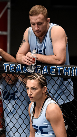 LAS VEGAS, NV - JULY 27: Montana Stewart enters the Octagon before facing Ariel Beck during the filming of <a href='../event/<a href='../event/Ultimate-Brazil'>Ultimate-</a>Fighter-Team-Serra-vs-Team-Hughes-Finale’><a href='../event/The-Ultimate-Fighter-Team-US-vs-Team-UK-FINALE'><a href='../event/The-Ultimate-Fighter-Heavyweights-FINALE'><a href='../event/Ultimate-Fighter-Team-Serra-vs-Team-Hughes-Finale'><a href='../event/The-Ultimate-Fighter-Team-US-vs-Team-UK-FINALE'><a href='../event/The-Ultimate-Fighter-Heavyweights-FINALE'>The Ultimate Fighter:</a></a></a></a></a></a> A New World Champion at the UFC TUF Gym on July 27, 2017 in Las Vegas, Nevada. (Photo by Brandon Magnus/Zuffa LLC)“ align=“right“/>Three fights into The Ultimate Fighter: A New World Champion and there hasn’t been a single upset yet as the higher seeds continue to dominate.<p>The latest matchup saw No. 6 seed Montana Stewart from Team Gaethje take on No. 11 seed Ariel Beck from Team Alvarez.</p><p>Stewart entered the competition as the youngest fighter in the house at just 22 years old, but she’s grown up fast not only because of her 11 professional bouts but also because she’s raising a six-year-old daughter that means the world to her. Stewart comes from Texas, where she was a member of standout high school wrestling team. After school was finished, Stewart spent most of her time being a dedicated mom before transitioning into her other passion – mixed martial arts.</p><p>It was heartbreaking for Stewart to leave her little girl behind as she went off to Las Vegas for the better part of six weeks to pursue her dream, but she knew the opportunity to compete for the inaugural UFC women’s flyweight title was too great to pass up.</p><p>As for Beck, she enters the competition out of Montana, where she trains full-time with her boyfriend, who also happens to be a mixed martial artist in his own right. Beck grew up on a ranch where she would regularly work with animals, and that made her very strong throughout her childhood. Beck has now transitioned that strength to her advantage as a fighter, where she’s amassed eight pro fights in her career thus far.</p><p><img class=
