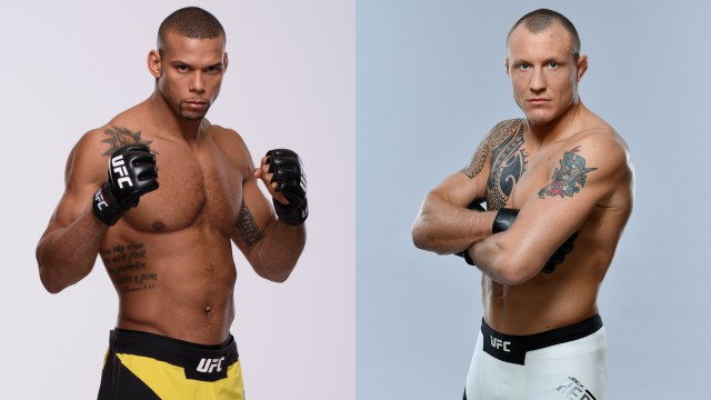 Jack Hermansson (right) meets Thiago Santos (left) in a middleweight showdown on Saturday at Fight Night Sao Paulo live on FS1