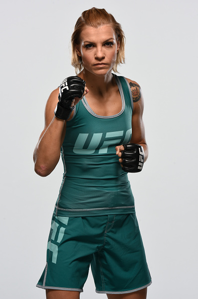 Melinda Fabian poses for a portrait during the filming of The Ultimate Fighter