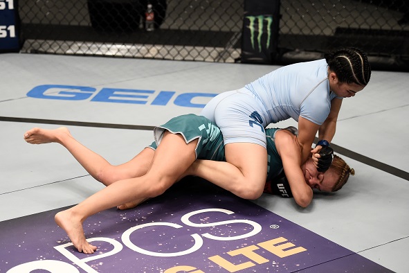 Ostovich-Berdon submits Melinda Fabian in Round 1 of their bout on The Ultimate Fighter