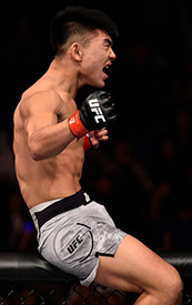 Song Yadong celebrates after his victory over <a href='../fighter/Bharat-Kandare'>Bharat Kandare</a> during the UFC Fight Night event inside the Mercedes-Benz Arena on Nov. 25, 2017 in Shanghai, China. (Photo by Brandon Magnus/Zuffa LLC via Getty Images)“ align=“left“/>As I noted last week’s Fight by Fight preview, sometimes the first-time UFC jitters don’t register when you’re a seemingly invincible 19-year-old. Well, that was precisely the case with China’s Song Yadong, who looked like a seasoned vet in breaking down, then finishing, fellow newcomer Bharat Kandare in a single round. Showing off both striking and a submission, Song also has a charisma that will serve him well in a growing MMA scene at home. If he continues to stay focused while evolving his game, he may join Li Jingliang as China’s first two UFC stars.</p></div></div></div><div class=