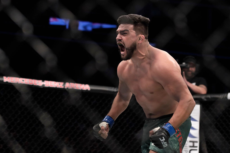 <a href='../fighter/Kelvin-Gastelum'>Kelvin Gastelum</a> celebrates during the <a href='../event/UFC-Silva-vs-Irvin'>UFC Fight Night </a>at Mercedes-Benz Arena on November 25, 2017 in Shanghai, China. (Photo by Hu Chengwei/Getty Images)“ align=“center“/> Saturday’s UFC Shanghai event is in the books, and now that the fighters are off to their next adventure, it’s time to go to the scorecard to see who the big winners were at Mercedes Benz Arena.<p><strong>1 – Kelvin Gastelum</strong><br />When talking to Kelvin Gastelum before his Saturday win over <a href=