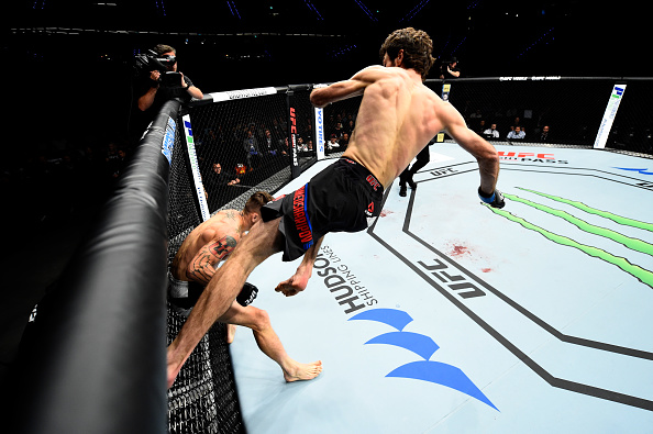 <a href='../fighter/Zabit-Magomedsharipov'>Zabit Magomedsharipov</a> kicks <a href='../fighter/Mike-Santiago'>Mike Santiago</a> during their fight in Septtember of 2017″ align=“center“/><br /><strong>Zabit Magomedsharipov</strong><p>It’s easy for emerging talents from renowned camps to get over-sold and then under perform once they hit the Octagon for the first time. That wasn’t the case with the man everyone just addresses by his first name when he debuted in the UFC back in the fall.</p><p>A highly touted prospect from the <a href=