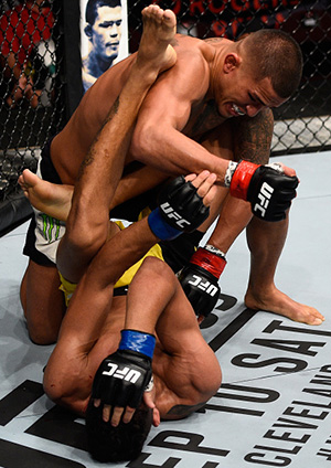  Anthony Pettis of the United States (top) punches <a href='../fighter/Charles-Oliveira'>Charles Oliveira</a> of Brazil in their featherweight bout during the <a href='../event/UFC-Silva-vs-Irvin'>UFC Fight Night </a>event at Rogers Arena on August 27, 2016 in Vancouver, British Columbia, Canada. (Photo by Jeff Bottari/Zuffa LLC)“ align=“right“/>He doesn’t make any excuses and tackles every question head-on, but he also makes sure to remind you that it’s not like he was losing to a bunch of scrubs.</p><p>“Everybody I’ve fought has been at the top of the division,” he said. “If you look at my losses, Max Holloway is the champion and everybody else is right there in contention, next in line or was the champion. They’re not giving me weak guys.</p><p>“Everybody that fights me comes with their ‘A’ game. Nobody shows up to fight Anthony Pettis and they’re barely taking me seriously. Everybody knows this is their chance to go to the next level in their career. You beat me and you’re right there and so I have to be at the other end of that, win these fights and put myself in that position.”</p><p>And after getting back into the win column against Miller in July, he’s looking to improve on that performance this weekend against Poirier and take another step in what he hopes is a journey back to the top of the lightweight division.</p><p>“I didn’t need to mug (Jim Miller). I didn’t need to square off and be mean. I didn’t need to have the hate in my heart to fight him – I just knew I was better than the guy, had more skill and I was going to go showcase my skill and that’s how I feel with this fight too.</p><p>“I don’t need to hate Dustin,” he added. “I don’t need to mug him at the weigh-ins, get myself all amped up. I’ve done this too many times. I’ve been to the top of the top of the WEC and the top of the top of the UFC, so for me, it’s about getting better each fight and staying true to who I am.</p><p>“I had a great camp for the Jim camp and this camp, I’m feeling even better than ever and now that I’ve got that win under my belt, I feel like this time I’m going to go out there and look for the finish.”</p></div><footer><div class=