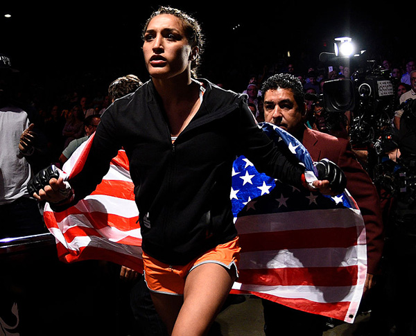 <a href='../fighter/tatiana-saurez'>Tatiana Suarez</a> prepares to enter the Octagon before her women’s strawweight bout against <a href='../fighter/amanda-cooper'>Amanda Cooper</a> during <a href='../event/The-Ultimate-Fighter-T-Rampage-vs-T-Forrest-Finale'><a href='../event/The-Ultimate-Fighter-Finale-Team-Nog-vs-Team-Mir'><a href='../event/The-Ultimate-Fighter-Team-Liddell-vs-Team-Ortiz-FINALE'><a href='../event/TUF13-finale'><a href='../event/the-ultimate-fighter-a-champion-will-be-crowned'>The Ultimate Fighter Finale </a></a></a></a></a>event at MGM Grand Garden Arena on July 8, 2016 in Las Vegas, NV (Photo by Jeff Bottari/Zuffa LLC)“ align=“center“/>The win was as spectacular as Tatiana Suarez could have hoped for, a submission victory over Amanda Cooper in July 2016 that took less than four minutes and earned her The Ultimate Fighter 23 crown and a Performance of the Night bonus.<p>Then she disappeared as the strawweight division moved on without her. On Saturday, the 26-year-old returns to active duty when she faces fellow unbeaten <a href=