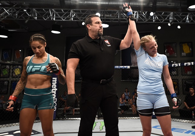 Emily Whitmire advanced to the next round on Wednesday's all-new episode of The <a href='../event/Ultimate-Brazil'>Ultimate:</a> A New World Champion“ align=“center“/><br />The preliminary round matchups are now complete as <a href=