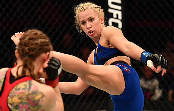  Amanda Cooper kicks <a href='../fighter/anna-elmose'>Anna Elmose</a>at UFC Fight Night Belfast on November 19, 2016. (Photo by Brandon Magnus/Zuffa LLC)“ align=“center“/> Returning to action for the first time since July 2015, Angela Magana didn’t have an easy road back, considering she had to battle Mother Nature during a training camp in hurricane-ravaged Puerto Rico. But if she’s motivated and ready to fight, she will be a handful for Michigan native Amanda Cooper, who will look to take any advantage she can get in order to get the victory at home.</p></div></div></div><div class=