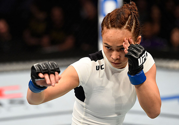 Michelle Waterson at <a href='../event/UFC-Silva-vs-Irvin'>UFC Fight Night </a>Sacramento on December 17, 2016. (Photo by Jeff Bottari/Zuffa LLC/Zuffa LLC via Getty Images)“ align=“center“/> Michelle Waterson looks to bounce back from the first loss of her UFC career to <a href=