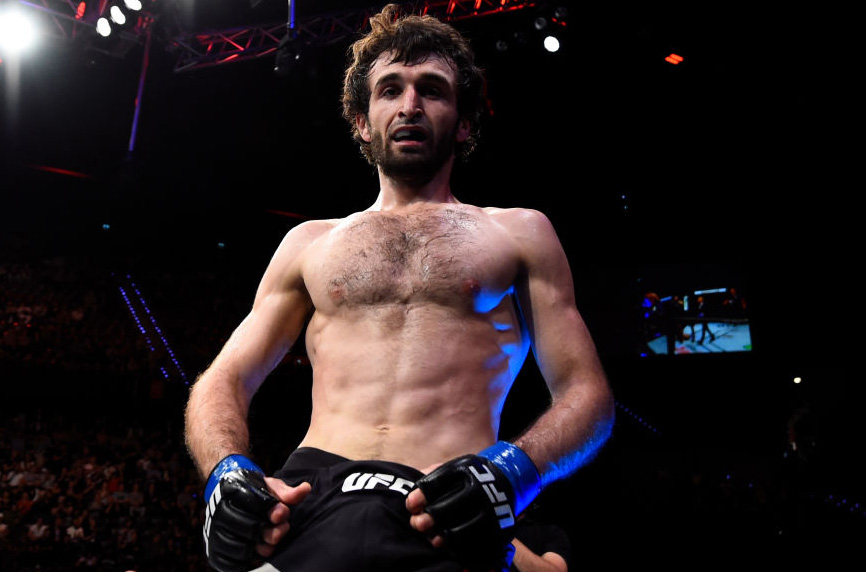 Zabit Magomedsharipov celebrates after defeating <a href='../fighter/Mike-Santiago'>Mike Santiago</a> in their featherweight bout during the UFC Fight Night event at the Rotterdam Ahoy on September 2, 2017 in Rotterdam, Netherlands. (Photo by Josh Hedges/Zuffa LLC)“ align=“left“/>There are few fighters on the UFC roster today who have received more rave reviews than featherweight prospect Zabit Magomedsharipov. He lived up to the hype in his UFC debut when he earned a Performance of the Night bonus with a submission victory against Mike Santiago. Magomedsharipov combines a blistering striking attack with a world-class ground game that makes him one of the most dangerous matchups at 145 pounds.</p><p>Sheymon Moraes is no slouch coming into his UFC debut while holding wins over Octagon veterans such as <a href=