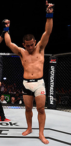 Soto celebrates his submission victory over <a href='../fighter/Chris-Beal'>Chris Beal</a> during the <a href='../event/UFC-Silva-vs-Irvin'>UFC Fight Night </a>on June 18, 2016 in Ottawa, Ontario, Canada. (Photo by Jeff Bottari/Zuffa LLC)“ align=“left“/>A pair of fast rising bantamweights will meet at The Ultimate Fighter Finale as undefeated prospect Brett Johns gets the stiffest test of his UFC career when he meets former title challenger Joe Soto.</p><p>Johns has looked impressive through his first two fights in the UFC, with a strong ground game coupled with a growing striking attack on the feet. Johns hasn’t been the most dynamic finisher in his most recent fights, but he’s still very dangerous and can’t be taken lightly no matter where this fight takes place. Through his first two fights, Johns has averaged a whopping seven takedowns per 15 minutes in the Octagon, but he might struggle a bit more getting this fight to the ground.</p><p>Soto is a former college wrestler who used to train alongside names such as <a href=