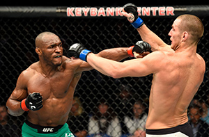 Kamaru Usman lands a punch on <a href='../fighter/Sean-Strickland'>Sean Strickland</a> during the UFC 210 on April 8, 2017 in Buffalo, NY. (Photo by Josh Hedges/Zuffa LLC)“ align=“left“/> all the different skill sets, everyone worth him beating up – and he used all those fights to learn so that by the time he got to the top, there was nothing he had to learn, nothing he hadn’t seen.</p><p>“That’s the mindset I put myself in,” he added. “You want to bring me a brawler that really has nothing to lose? That’s fine, I’m going to go out there and do what I do best and that’s to dominate from start to finish.”</p><p>Usman remains steadfast in his belief that it’s only a matter of time until he gets his chance, and when he does, people will come to realize what he’s known all along – that he’s the best welterweight in the world.</p><p>“I’ve called myself a hybrid and I believe that I’m a hybrid of the sport now where I’m not just a specialist in one thing; I can do everything pretty well,” he said. “One of the biggest things – and I feel like people are forgetting because I chose to go in and knock a guy out – is that I’m not just a guy that can knock you out; I’m someone that can dominate you from start to finish.</p><p>“My wrestling is unmatched. My grappling is unmatched and my striking is unmatched as well when you put all those things together. I believe I’m the most well rounded guy in the world, which is why I’m the most dangerous guy in the world.”</p></div></div><footer><div class=