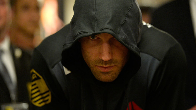 INGLEWOOD, CA - JUNE 04: Luke Rockhold walks to the Octagon for his fight against Michael Bisping during the UFC 199 event at The Forum on June 4, 2016 in Inglewood, California. (Photo by Brandon Magnus/Zuffa LLC)