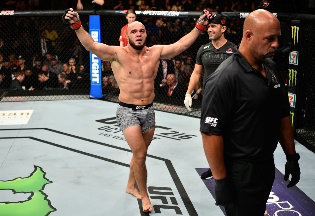 EDMONTON, AB - SEPTEMBER 09: <a href='../fighter/Ilir-Latifi'>Ilir Latifi</a> of Sweden raises his hands after facing <a href='../fighter/tyson-pedro'>Tyson Pedro</a> of Australia after their light heavyweight bout during the UFC 215 event inside the Rogers Place on September 9, 2017 in Edmonton, Alberta, Canada. (Photo by Jeff Bottari/Zuffa LLC/Zuffa LLC via Getty Images)“ align=“center“/><br />Since arriving in the UFC a little under five years ago, Ilir Latifi has become a cult hero within the mixed martial arts community thanks to a combination of absurd power inside the cage and “cooler than you could ever possibly imagine being” photos of the light heavyweight in everyday life.<p>If you or I tried to pull off a tight white t-shirt under suspenders with red Adidas Gazelles and Ray-Bans while walking our dog, there is no way on Earth we could make it look as good as Latifi does.</p><p>And let’s not even talk about riding a horse shirtless down the beach.</p><p>Mix in a quartet of first-round stoppage wins and a one-sided decision win over the previously unbeaten Tyson Pedro last time out and you have a burgeoning star on the brink of contention in the 205-pound weight division.</p><p>This weekend, the fan favorite looks to build upon his victory from UFC 215 with a showdown against <a href=