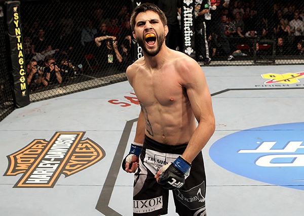 <a href='../fighter/Carlos-Condit'>Carlos Condit</a> (Photo by Josh Hedges/Zuffa LLC)“ align=“left“/>Sure, everyone was disappointed when Carlos Condit’s original co-main opponent <a href=