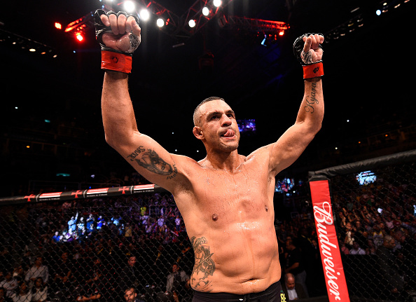 RIO DE JANEIRO, BRAZIL - JUNE 03: <a href='../fighter/Vitor-Belfort'>Vitor Belfort</a> of Brazil celebrates after his unanimous-decision victory over <a href='../fighter/Nate-Marquardt'>Nate Marquardt</a> in their middleweight bout during the UFC 212 event at Jeunesse Arena on June 3, 2017 in Rio de Janeiro, Brazil. (Photo by Jeff Bottari/Zuffa LLC/Zuffa LLC via Getty Images)“ align=“center“/><br />Vitor Belfort was fully prepared to step into the Octagon for one final time in January.<p>Scheduled to face <a href=