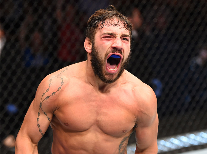 Jimmie Rivera at Fight Night Glasgow, 2015 (Photo by Josh Hedges/Zuffa LLC)