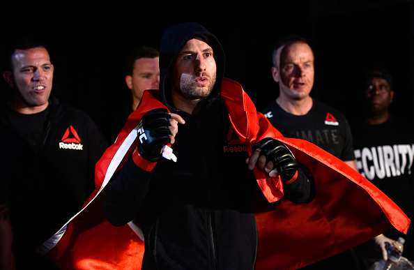 SAITAMA, JAPAN - SEPTEMBER 22: Gokhan Saki of Netherlands prepares to enter the Octagon before facing Henrique da Silva of Brazil in their light heavyweight bout during the UFC Fight Night event inside the Saitama Super Arena on September 22, 2017 in Saitama, Japan. (Photo by Jeff Bottari/Zuffa LLC/Zuffa LLC via Getty Images)