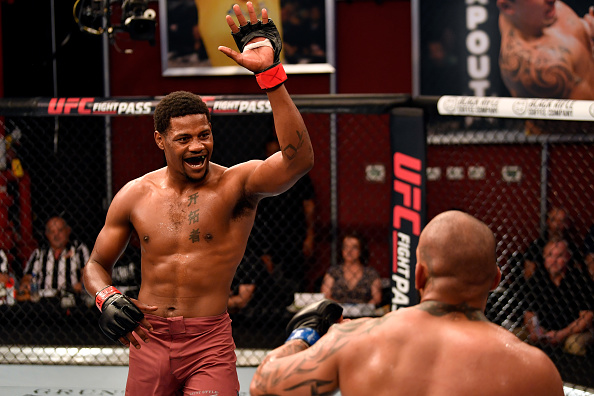 LAS VEGAS, NV - JUNE 12: (L-R) Kevin Holland battles <a href='../fighter/Will-Santiago'>Will Santiago</a> in their middleweight bout during Dana White’s Tuesday Night Contender Series at the TUF Gym on June 12, 2018 in Las Vegas, Nevada. (Photo by Jeff Bottari/DWTNCS LLC)“ align=“center“/><br />Well, the 25-year-old from Fort Worth, Texas may as well love interviews, because he’s damn good at them and he’s probably going to be getting a lot of practice doing them if his career keeps going the way it has.<p>And this Saturday may give him the biggest boost of all, as he makes his UFC debut on the UFC 227 Pay-Per-View main card against Brazilian banger <a href=