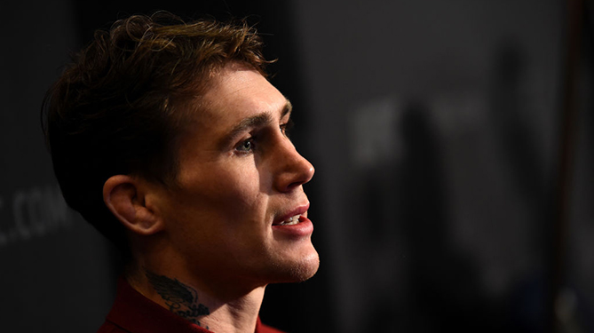 DALLAS, TX - SEPTEMBER 06: <a href='../fighter/darren-till'>Darren Till</a> of England talks with members of the media during the UFC 228 <a href='../event/Ultimate-Brazil'>ultimate </a>media day on September 6, 2018 in Dallas, Texas. (Photo by Josh Hedges/Zuffa LLC/Zuffa LLC via Getty Images)“ align=“center“/>Transitioning from prospect to top contender usually takes some time, but for welterweight title challenger Darren Till, the rise to the top has been fast and furious.</div><p>And the undefeated fighter wouldn’t have it any other way.</p><p>Saturday will be Till’s fifth UFC fight since May 2017. In that stretch he’s defeated <a href=