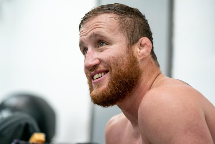 Justin Gaethje trains at ONX Sports in Denver, Colorado, on August 23, 2021. (Photo by Mckenzie Pavacich)