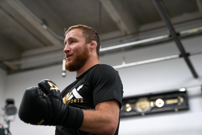 Justin Gaethje trains at ONX Sports in Denver, Colorado, on August 23, 2021. (Photo by Mckenzie Pavacich)