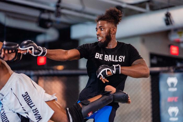 Devonte Smith trains at the UFC Performance Institute in Las Vegas, Nevada, on March 2, 2022. (Photo by Zac Pacleb/Zuffa LLC)