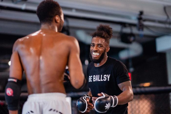 Devonte Smith trains at the UFC Performance Institute in Las Vegas, Nevada, on March 2, 2022. (Photo by Zac Pacleb/Zuffa LLC)