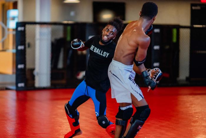 Devonte Smith trains at the UFC Performance Institute in Las Vegas, Nevada, on March 2, 2022. (Photo by Zac Pacleb/Zuffa LLC)