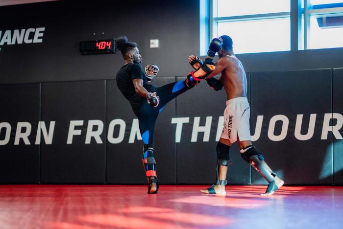 Devonte Smith trains at the UFC Performance Institute in Las Vegas, Nevada, on March 2, 2022. (Photo by Zac Pacleb/Zuffa LLC)