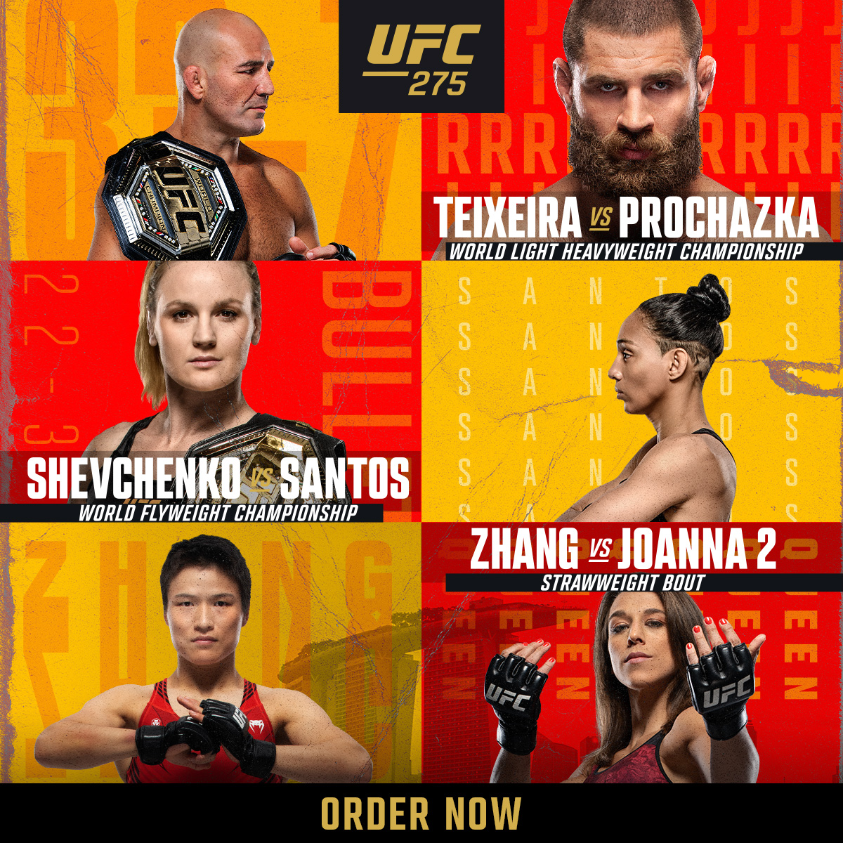 Order UFC 275: Teixeira vs. Prochazka