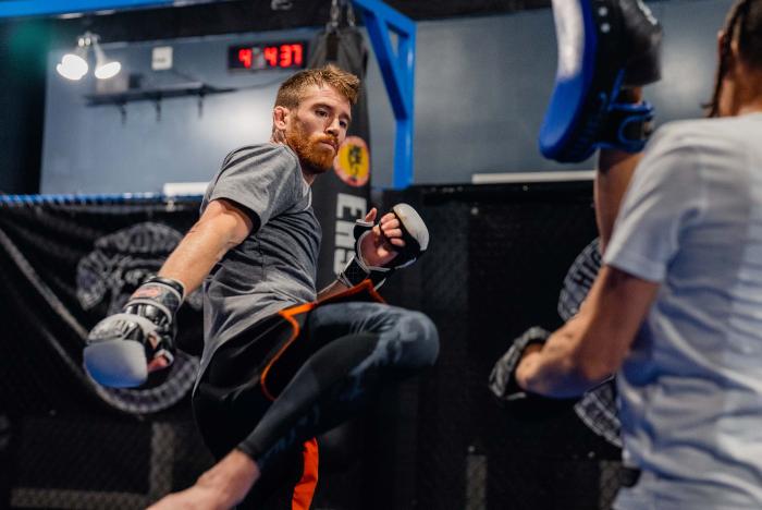 Cory Sandhagen trains at High Altitude Martial Arts in Aurora Colorado on September 8 2022 (Photo by Zac Pacleb/Zuffa LLC)