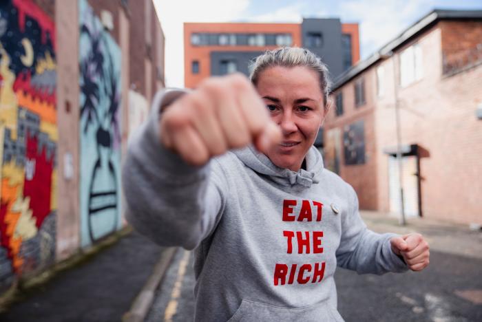 Molly McCann trains at Next Generation MMA in Liverpool, Merseyside, England, on September 27, 2022. (Photo by Zac Pacleb/Zuffa LLC)