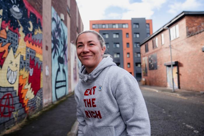 Molly McCann trains at Next Generation MMA in Liverpool, Merseyside, England, on September 27, 2022. (Photo by Zac Pacleb/Zuffa LLC)