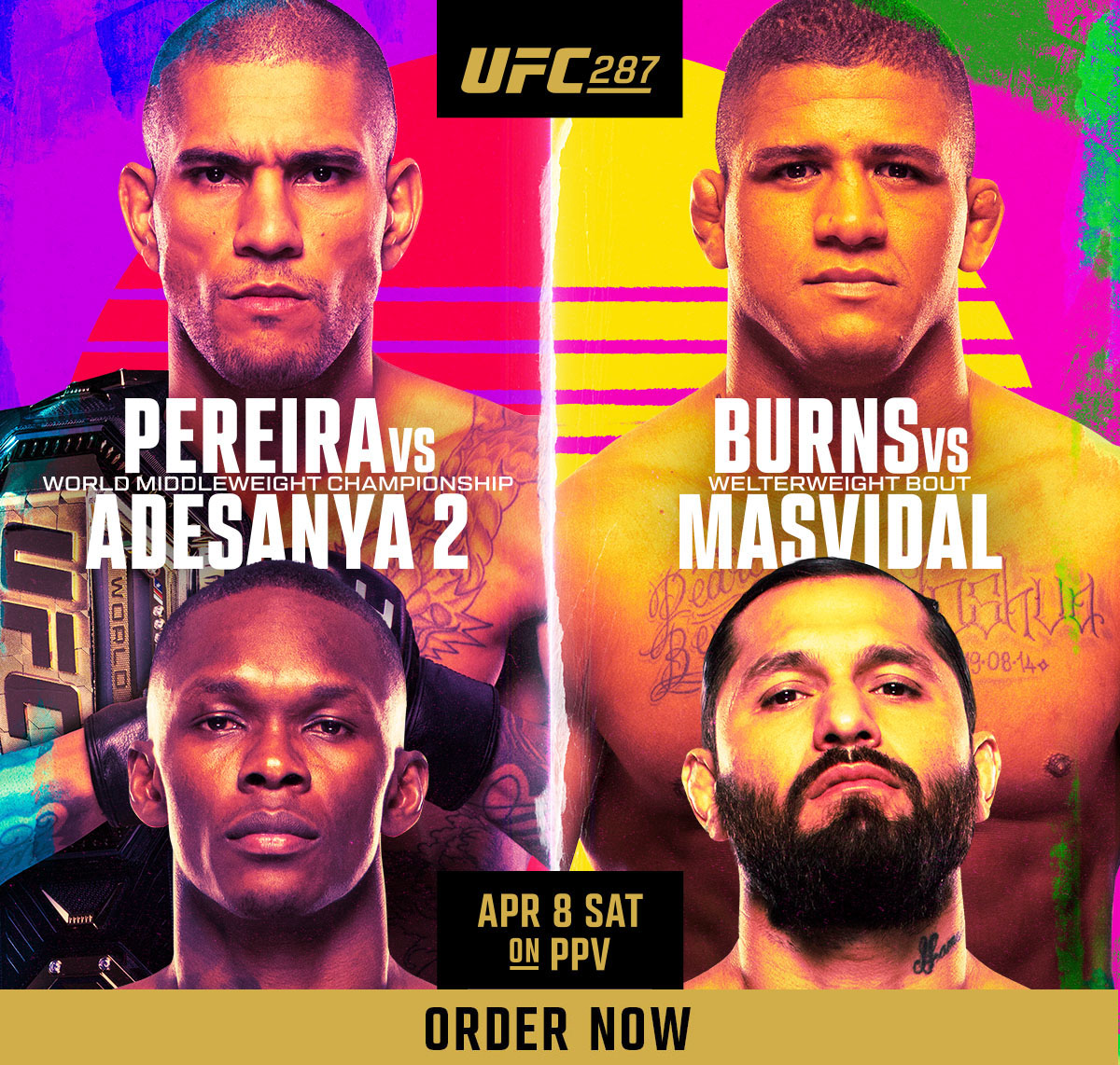 Order UFC 287: Pereira vs Adesanya 2