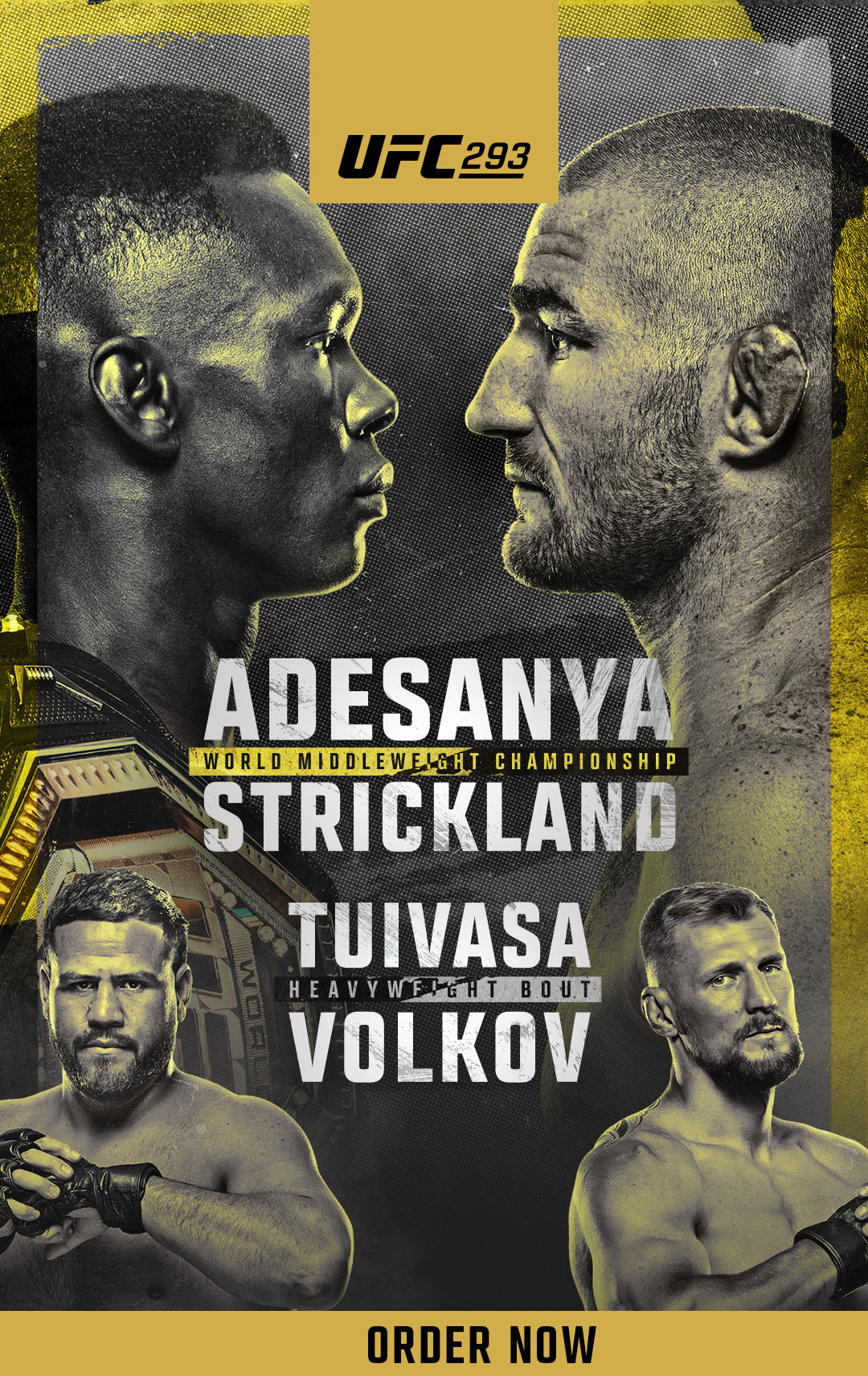 Order UFC 293: Adesanya vs Strickland